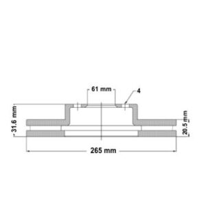 Juego Discos Frenos Delanteros - Renault: 21 - Corven