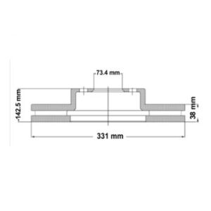 Juego Discos Frenos Delanteros - Ford: F100 Duty - Corven