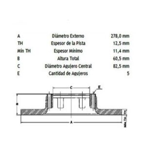 Juego Discos Frenos Delanteros - Ford: Falcon - Corven