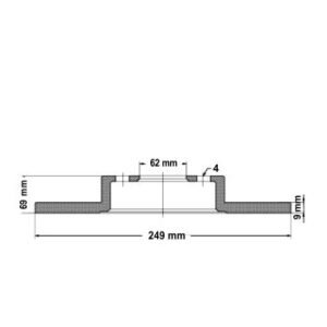 Juego Discos Frenos - Citroen: C4 - C4 Picasso - Peugeot: 207 - 306 - 307 - Corven