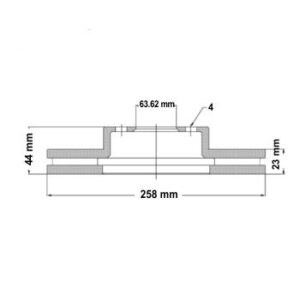 Juego Discos Frenos Delanteros - Ford: Fiesta Kinetic - Ka Kinetic - Corven