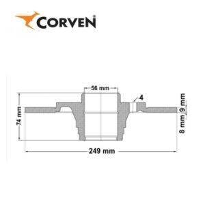 Juego Discos Frenos - Citroen: C4 - C4 Lounge - Ds4 - Peugeot: 308 - 408 - Corven