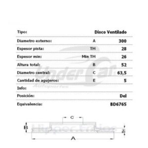 Juego Discos Frenos Delanteros - Ford: Mondeo - Kuga - Corven