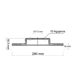 Juego Discos Frenos Delanteros - Ford: Transit - Corven