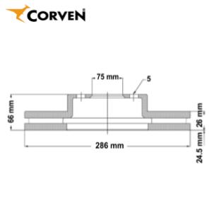 Juego Discos Frenos Delanteros - Ford: Explorer - Ranger - Corven