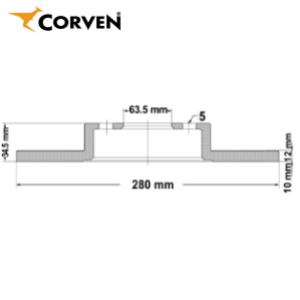 Juego Discos Frenos Delanteros - Ford: Mondeo - Corven