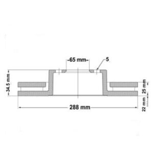 Juego Discos Frenos Delanteros - Volkswagen: Golf - Bora - New Beetle - Corven