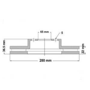 Juego Discos Frenos Delanteros - Volkswagen: Golf - Suran Cross - Bora - New Beetle - Corven