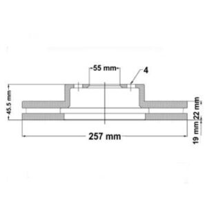 Juego Discos Frenos Delanteros - Toyota: Etios - Yaris - Corven
