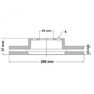 Juego Discos Frenos Delanteros - Volkswagen: Gol Trend - Voyage - Saveiro - Corven