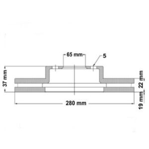 Juego Discos Frenos Delanteros - Volkswagen: Cross Fox - Suran - Fox Highline - Corven