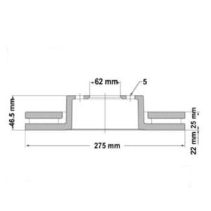 Juego Discos Frenos Delanteros - Toyota: Rav4 - Prius - Corven