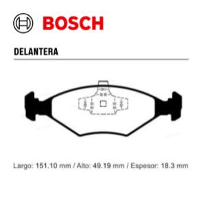 Pastillas Freno - Fiat: Uno fire - Cargo - Fiorino  - Bosch