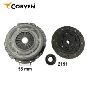 Kit Embrague - Renault: Clio - R9 - R11 - R12 - R18 - R19 - Motor 1.4 - Diametro 180mm. Estrias 26 - Corven