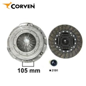 Kit Embrague - Renault: R11 - R12 - R18 - R9 - Clio - Corven - Motor 1.6 - Diametro 200mm. Estrias 26