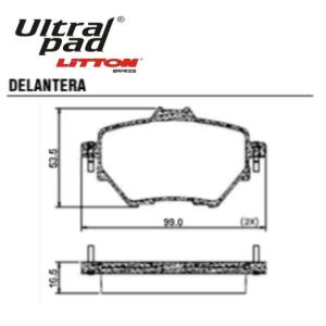 Pastillas Freno - Peugeot: 308 - 408 - Citroen: C4 Picasso - Ultra