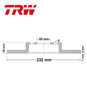 Juego Discos Frenos Delanteros - Volkswagen: Bora - Golf - Suran - New Beetle - TRW