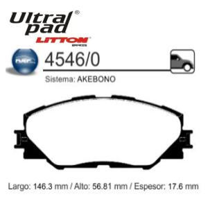 Pastillas Freno - Toyota: Corolla - Ultra