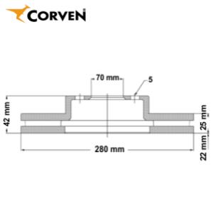 Juego Discos Frenos Delanteros - Chevrolet: Astra - Zafira - Corven