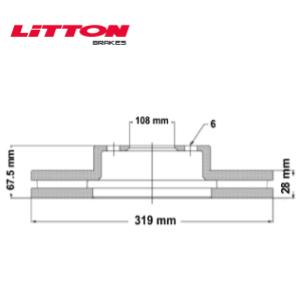 Juego Discos Frenos Delanteros - Toyota: Hilux - SW4 - Litton