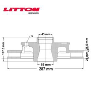 Juego Discos Frenos Delanteros - Ford: Ranger - Litton
