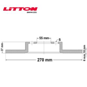 Juego Discos Frenos Delanteros - Toyota: Corolla - Litton