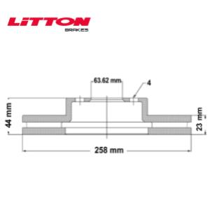 Juego Discos Frenos Delanteros - Ford: Fiesta Kinetic - Ka Kinetic - Litton