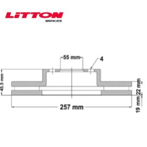 Juego Discos Frenos Delanteros - Toyota: Etios - Yaris - Litton