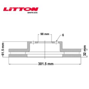 Juego Discos Frenos Delanteros - Ford: Ranger - Litton