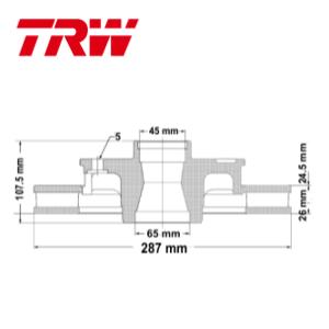 Juego Discos Frenos Delanteros - Ford: Ranger - TRW