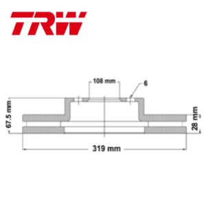 Juego Discos Frenos Delanteros - Toyota: Hilux - SW4 - TRW